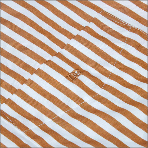 Dg's Tan Stripe SS Shirt=