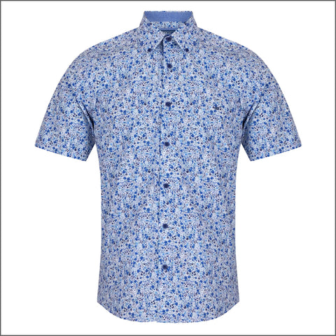 Dg's Blue & White Pattern Shirt SSº