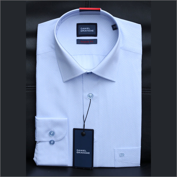 Daniel Graham Gordon LS Blue Pattern Shirtª.