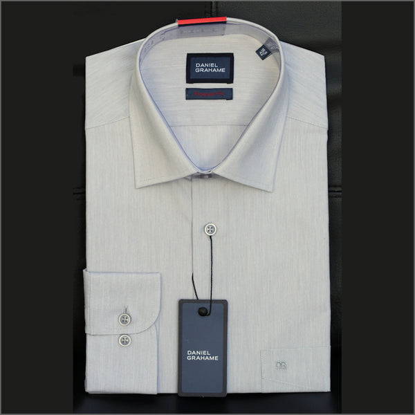 Daniel Graham Gordon LS Grey Pattern Shirtª.