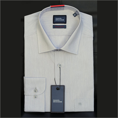 Daniel Graham Gordon LS Grey Pattern Shirtª.