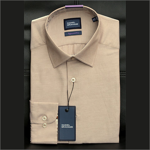 Daniel Graham Giovanni LS Tan Pattern Shirtª.