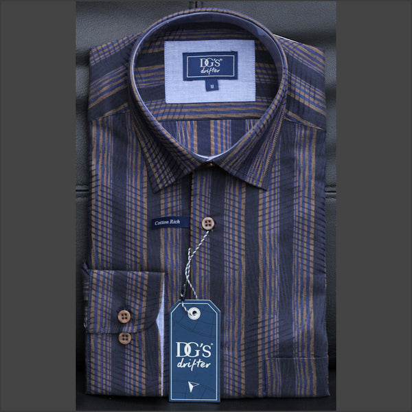 Drifter Giovanni Multi Stripe LS Shirt--