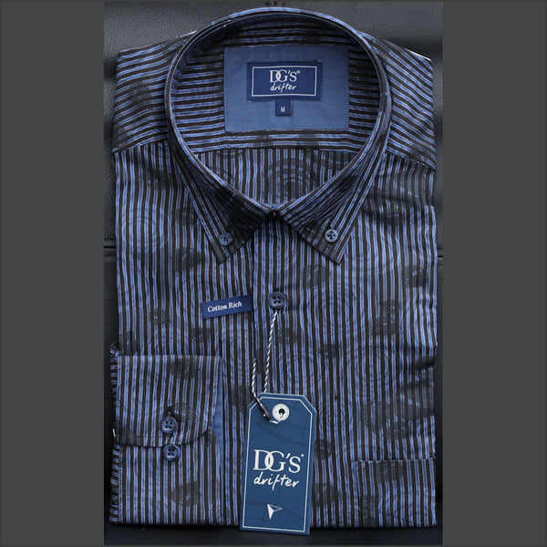 Drifter Ivano Multi Stripe LS Shirt--