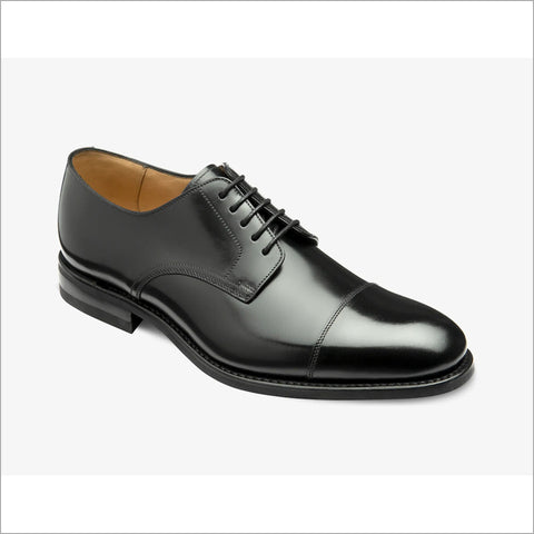 Loake 305 Black Leather Calf Toe Cap Size 7.5 & 8.5 Onlyª
