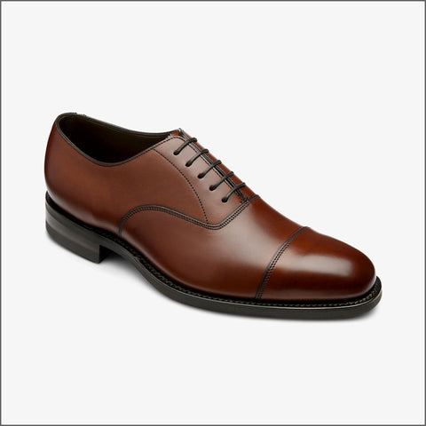 Loake Aldwych Mahogany Calf Oxford Rubber Sole G Fitª