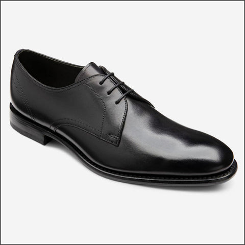 Loake Atherton Black Calf Leather Shoe'