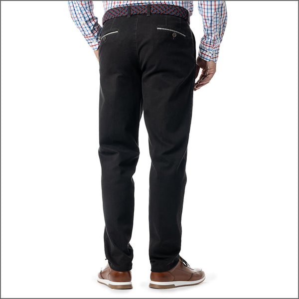 Gurteen Baldock Granite Pick And Pick Stretch Cotton Chino Trouser,