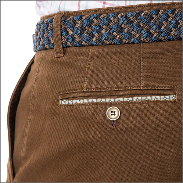 Gurteen Baldock Spice Pick And Pick Stretch Cotton Chino Trouser,