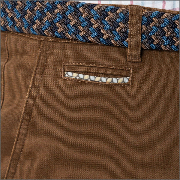 Gurteen Baldock Spice Pick And Pick Stretch Cotton Chino Trouser,