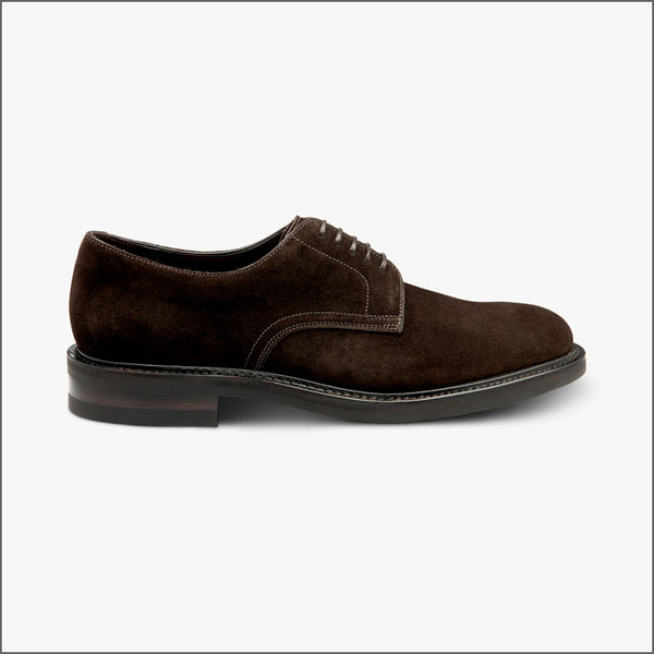 Loake Barbican Dark Brown Suede~