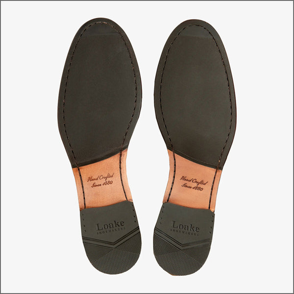 Loake Belgrave Black Calf Suede~
