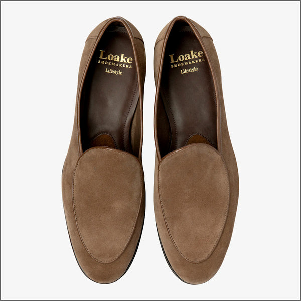 Loake Belgrave Flint Calf Suede~
