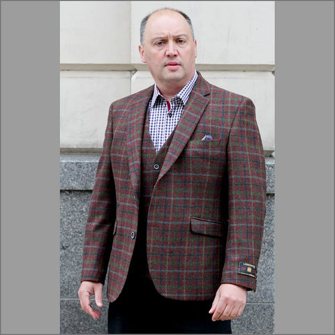 Scott Brick Pure Wool Check Jacket<>