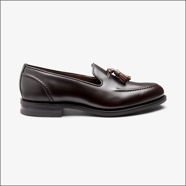 Loake Brunel Dark Brown Waxy Leather loafer~
