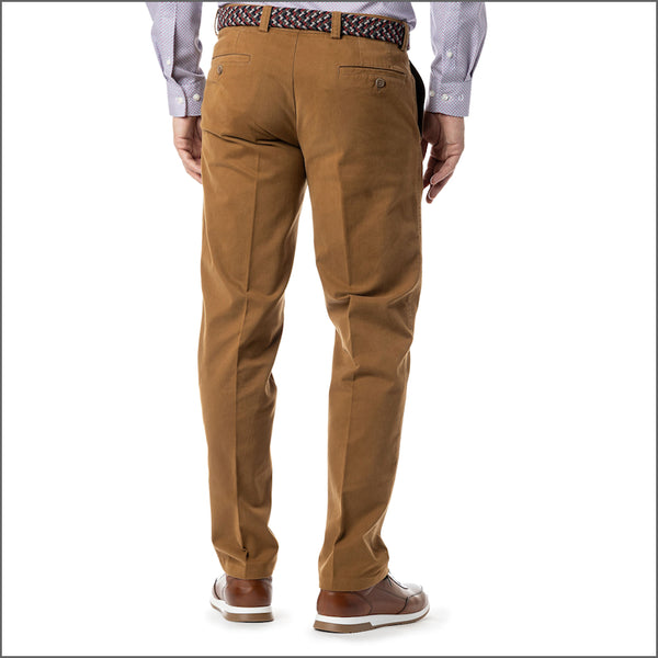 Gurteen Longford Autumn Camel Stretch Cotton Chino*