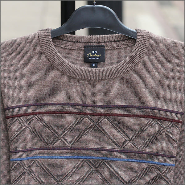 DG's Beige Pattern Crew Neckº