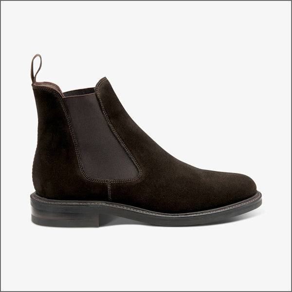 Loake Dorchester Dark Brown Suede Boot~