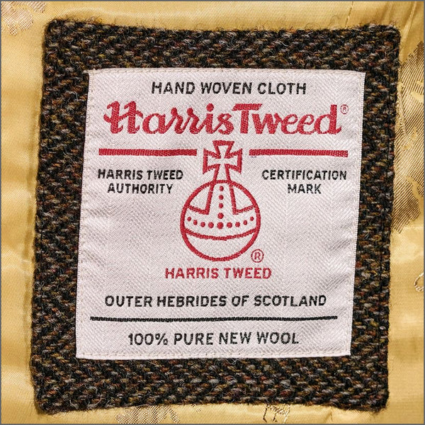 Brook Taverner Dumfries Brown Herringbone Harris Tweed Jacket*