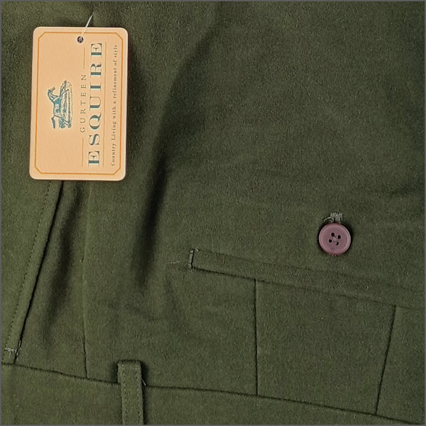 Gurteen Epsom Moleskin Olive Trouserº