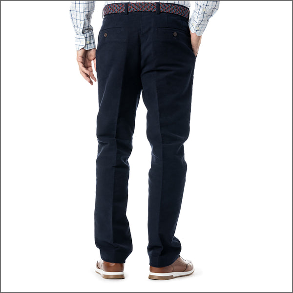 Gurteen Epsom Moleskin Navy Trouser*