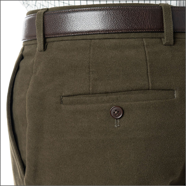 Gurteen Epsom Moleskin Olive Trouser*