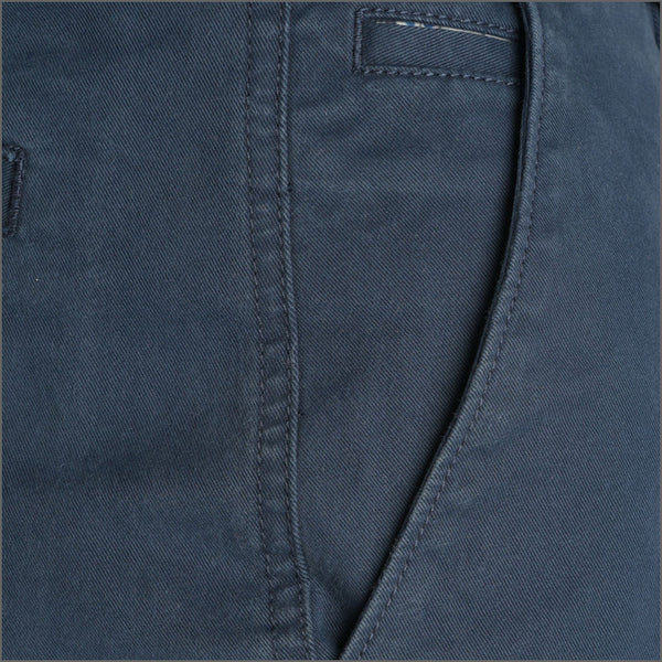 Gurteen Fairfield Stretch Cotton Cobalt Chino Trouser,