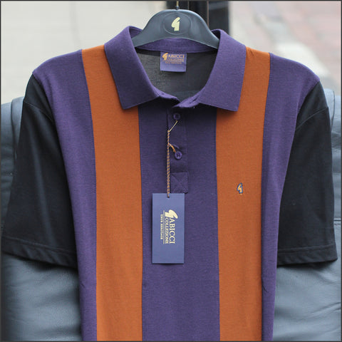 Gabicci X01 Puprle/Tan Pattern T Shirt~