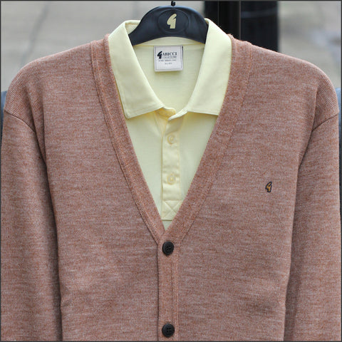 Gabicci Cardigan K02 Walnut Wool Blended Cardigan@