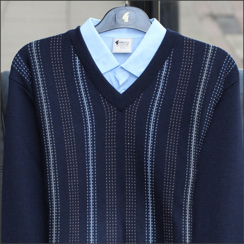 Gabicci M05 Navy V Neck=