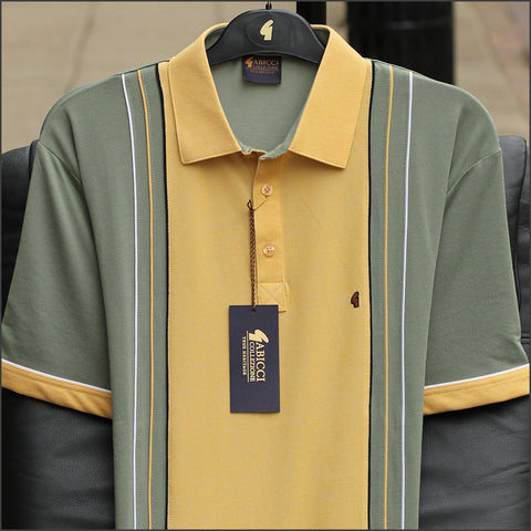 Gabicci X02 Sage/Corn Pattern T Shirt~