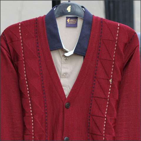 Gabicci M07 Berry Pattern Cardigan@