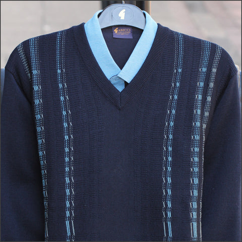 Gabicci M05 Navy V Neck@