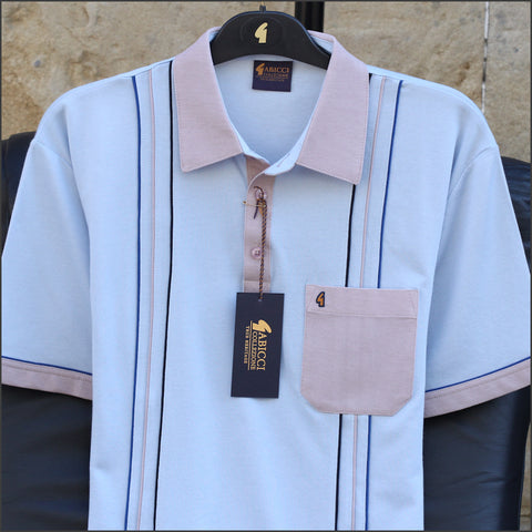 Gabicci X01 Azure Pattern Polo~