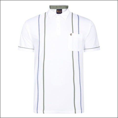 Gabicci X04 White Pattern Polo*