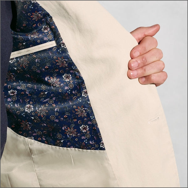 Brook Taverner Hemsworth Stone Washed Cotton Linen Jacket^^