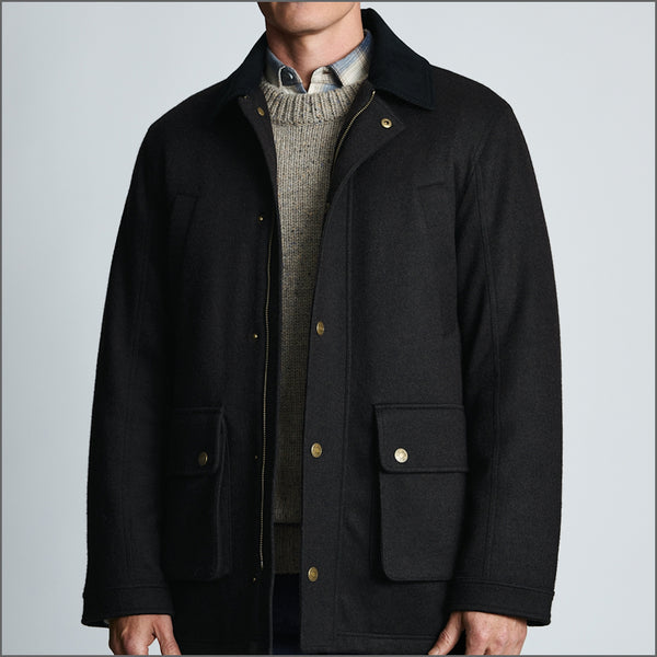 Brook Taverner Holloway Chocolate Melton Jacket*