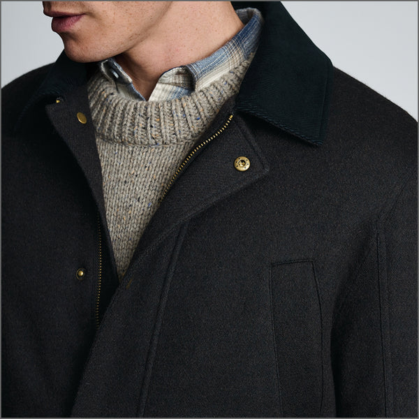 Brook Taverner Holloway Chocolate Melton Jacket*