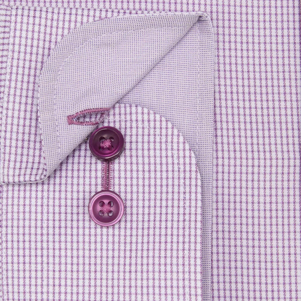 Daniel Grahame Pink Fine check LS Shirtª