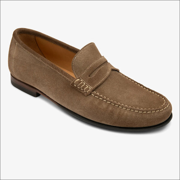 Loake Lucca Flint Suede Loafer=