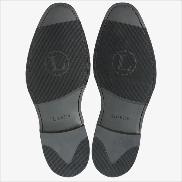 Loake phoenix Black Leather toe-cap=