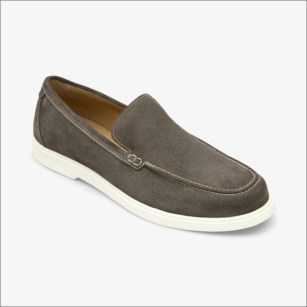 Loake Tuscany Anthracite Suede Loafer=