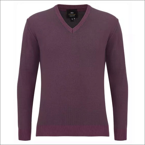 Prestige Purple Wool Blend Vee Neckº