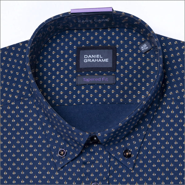 Geneva LS Navy Pattern Shirtª