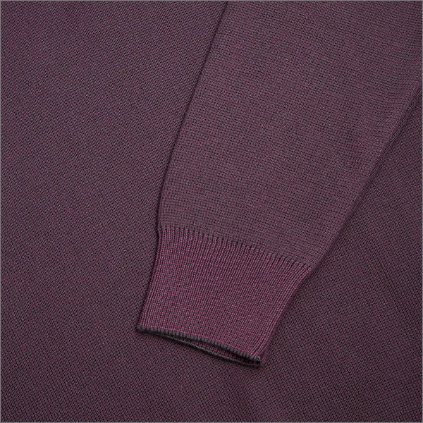 Prestige Purple Wool Blend Vee Neckº