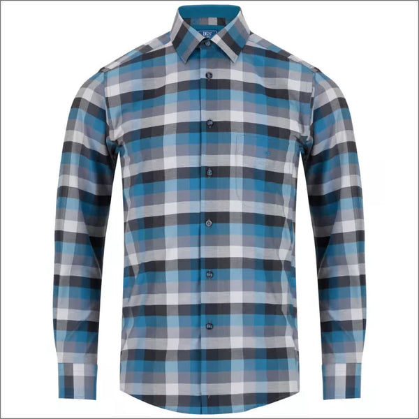 Drifter Giovanni Turquoise Check LS shirtª