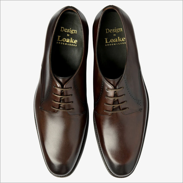Loake Gosling Dark Brown Calf Leather brogue=