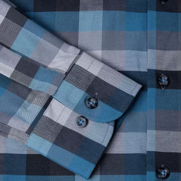 Drifter Giovanni Turquoise Check LS shirtª