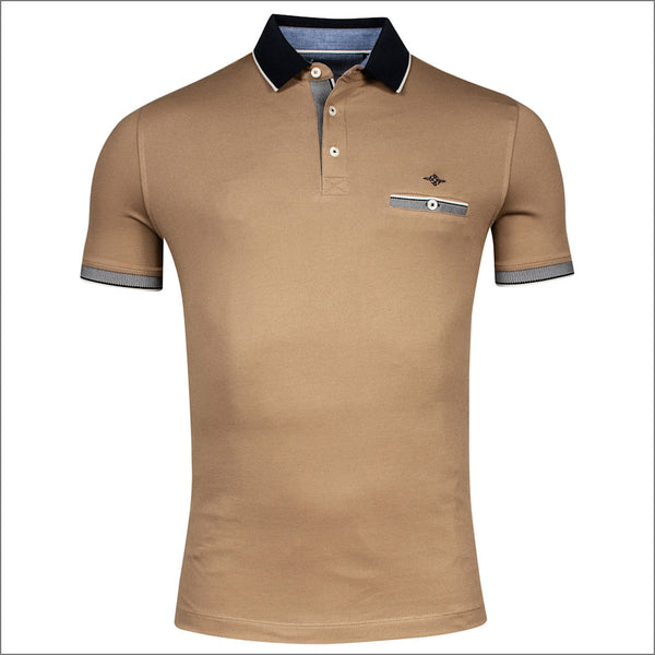 BAILEYS Gold Polo Top^