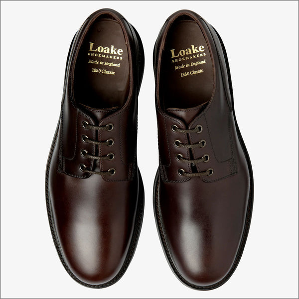 Loake Ryde Dark Brown Waxy Leatherª